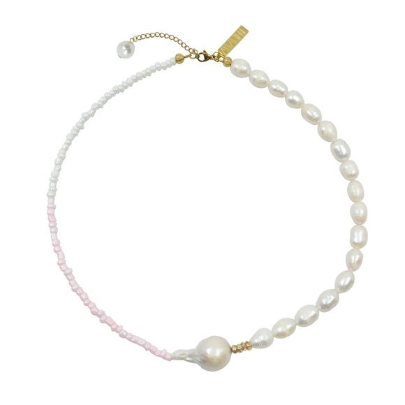 Two Mathe Pearl Necklaces: Ivy Necklace and All You Need is Love Necklace - Picture 2 of 8